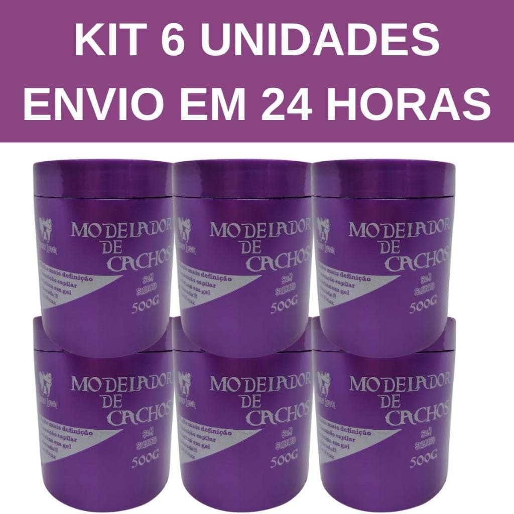 Kit 6 Unidades Modelador de Cachos Pierry Lohan 500g Original - Envio 24h