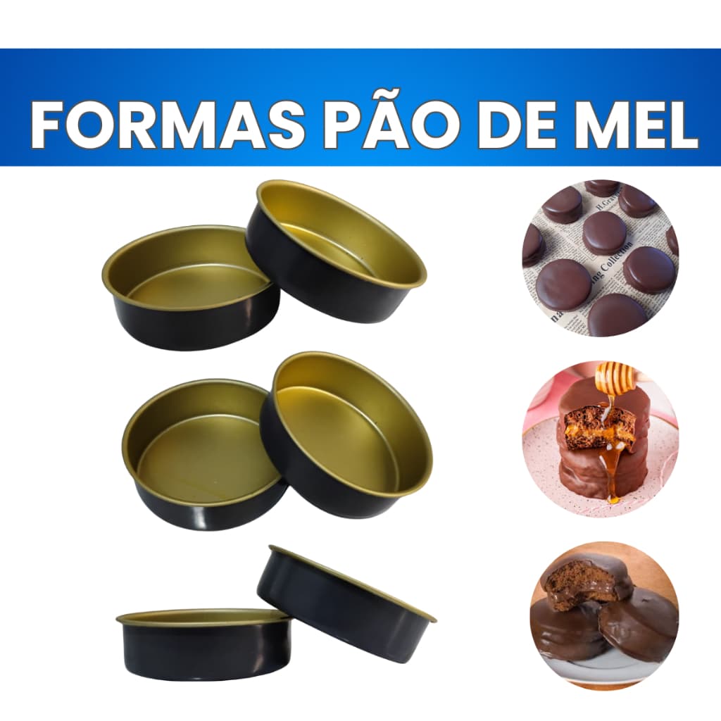 Kit Forma Pão de Mel N°2 Forminha de Pão Mel Formas duravel Aço Doce Recheado