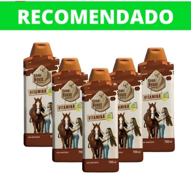 Kit de 1 até 5x Shampoo Good Horse Cresce Cabelo 700ml Cavalo Gold Kit Original Top