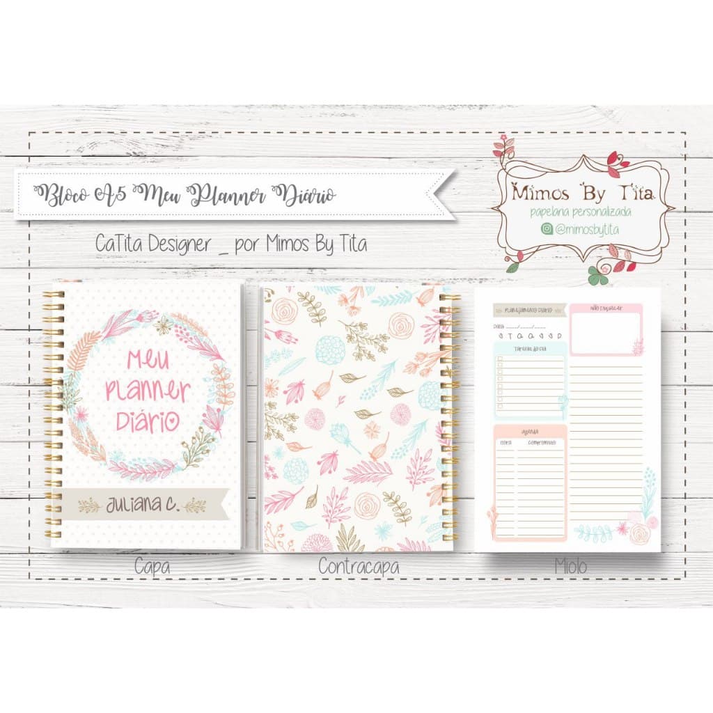 Meu Planner diário personalizado, planner, planner diário