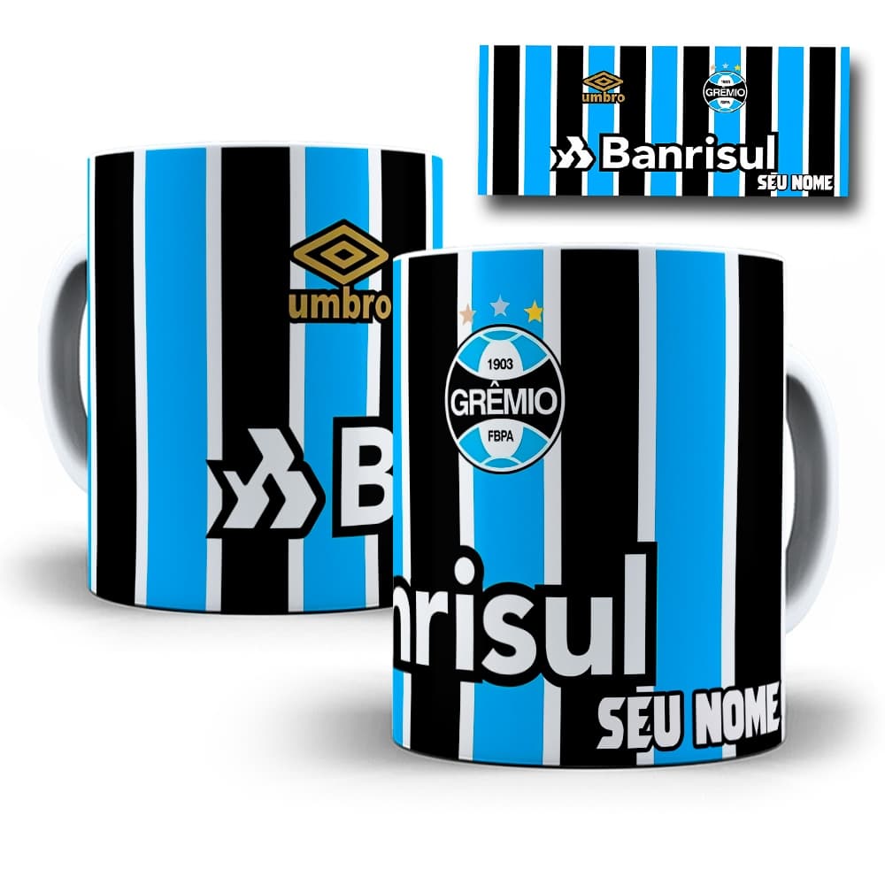 Caneca Personalizada Grêmio Porcenalizada Com Seu Nome 325 ml
