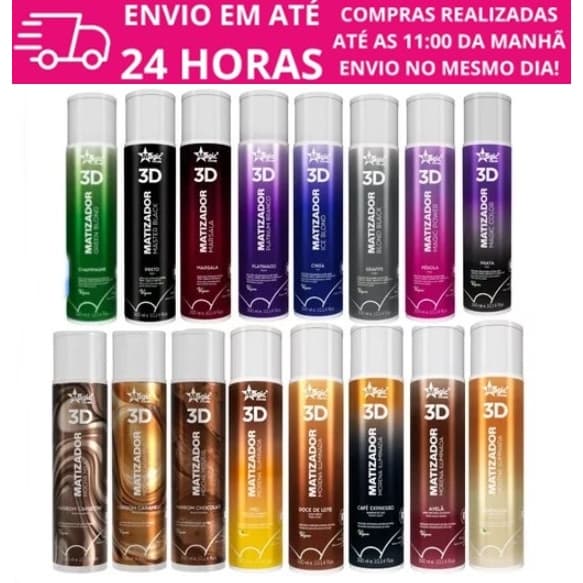 Matizador 3D 500ml Magic Color - Todos as Tonalidades e Tamanhos - Super Promoção Top
