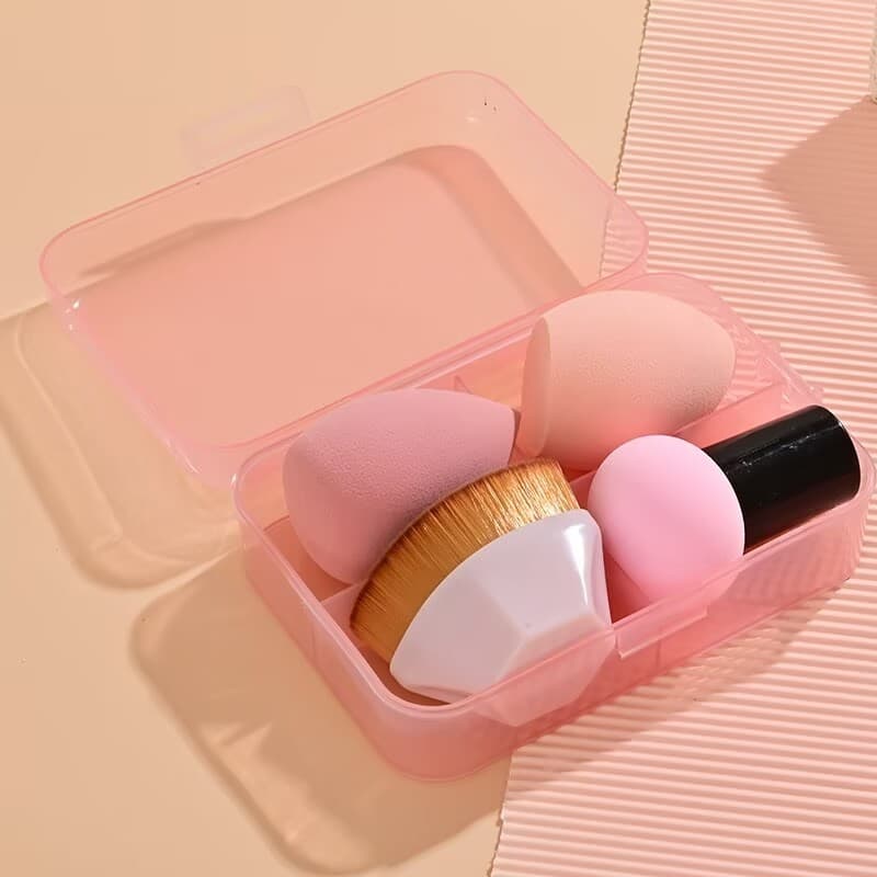 Kit 4 Cosmetic Egg Suit Brush/Makeup Egg/ Powder Puff/Powder brush/Beauty Tools