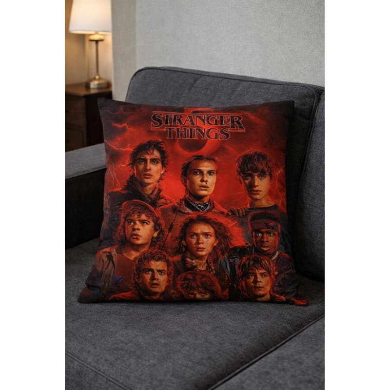 Capa de Almofada Decorativa Stranger Things 45x45 cm