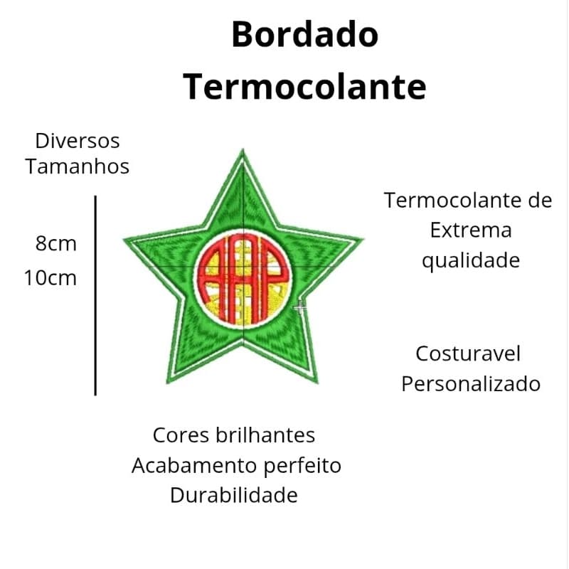 Patch Bordado ASSOCIAÇÃO ATLETICA PORTUGUESA DA ILHA Termocolante Carnaval