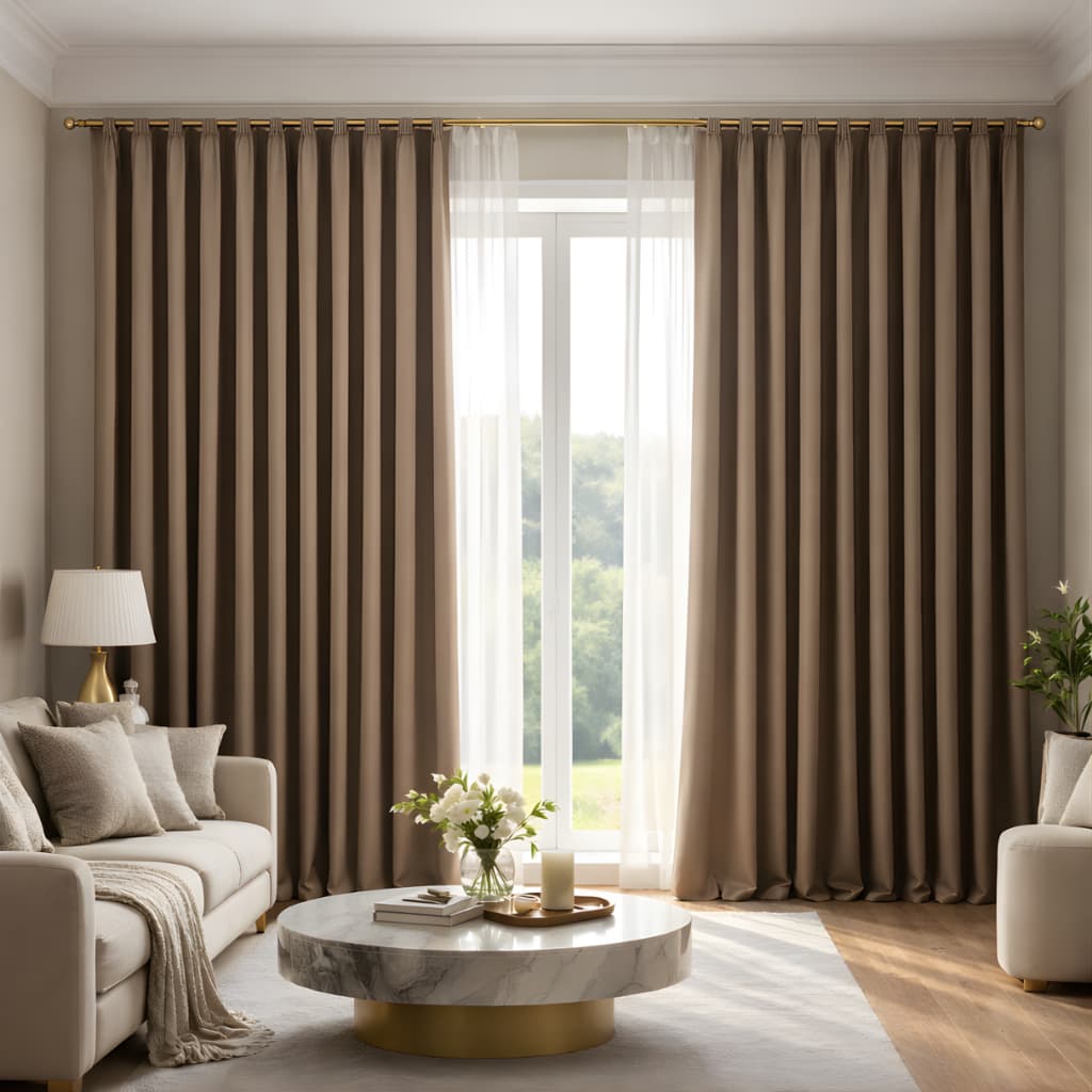 Cortina Para Sala Roma Grande Semi Blackout Luxo Exclusiva Decorativa Envio Rápido