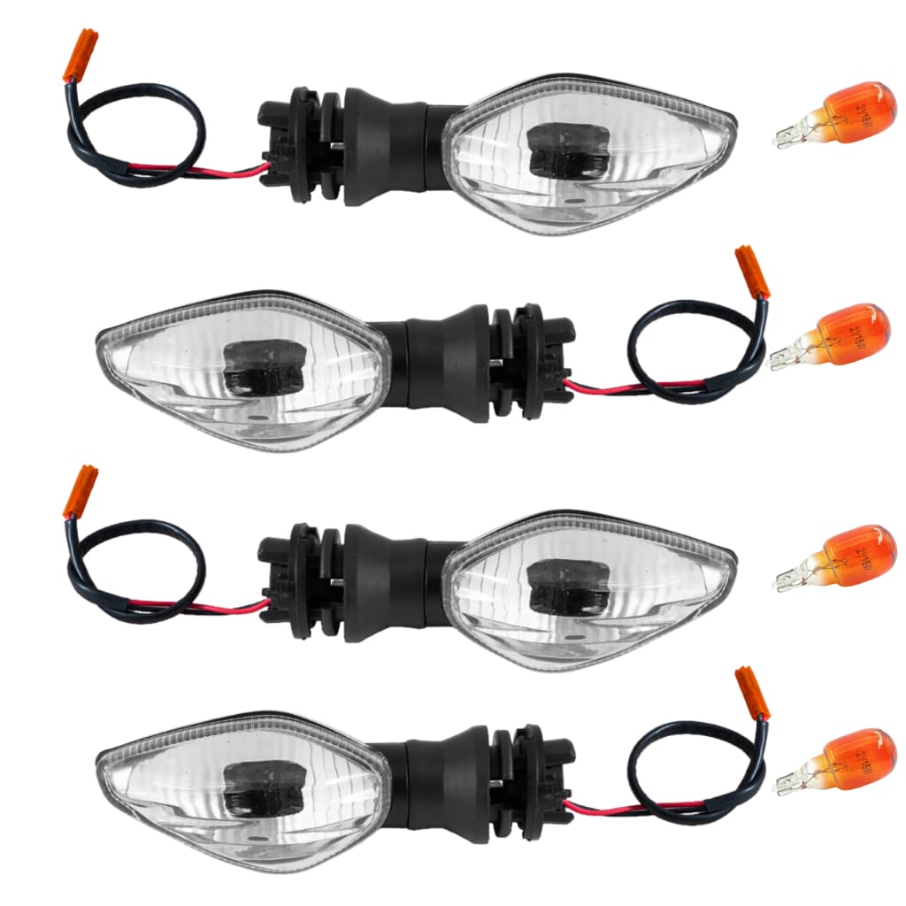 Kit 4 Pisca Seta de Moto CG Titan 125/150/160 Fan/Start 2014 até 2026 Cristal