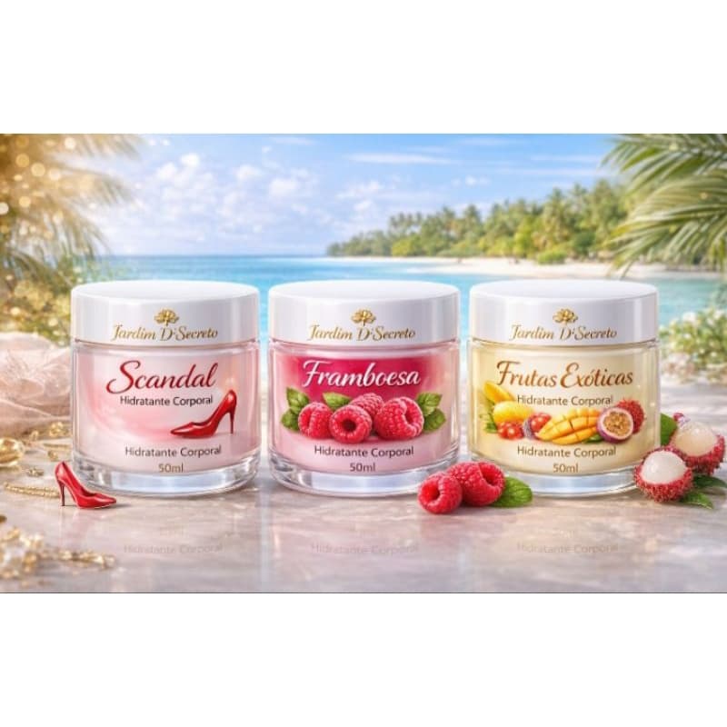 kit 3 hidratantes corporal Kit Spa em Casa – Jardim D’Secreto