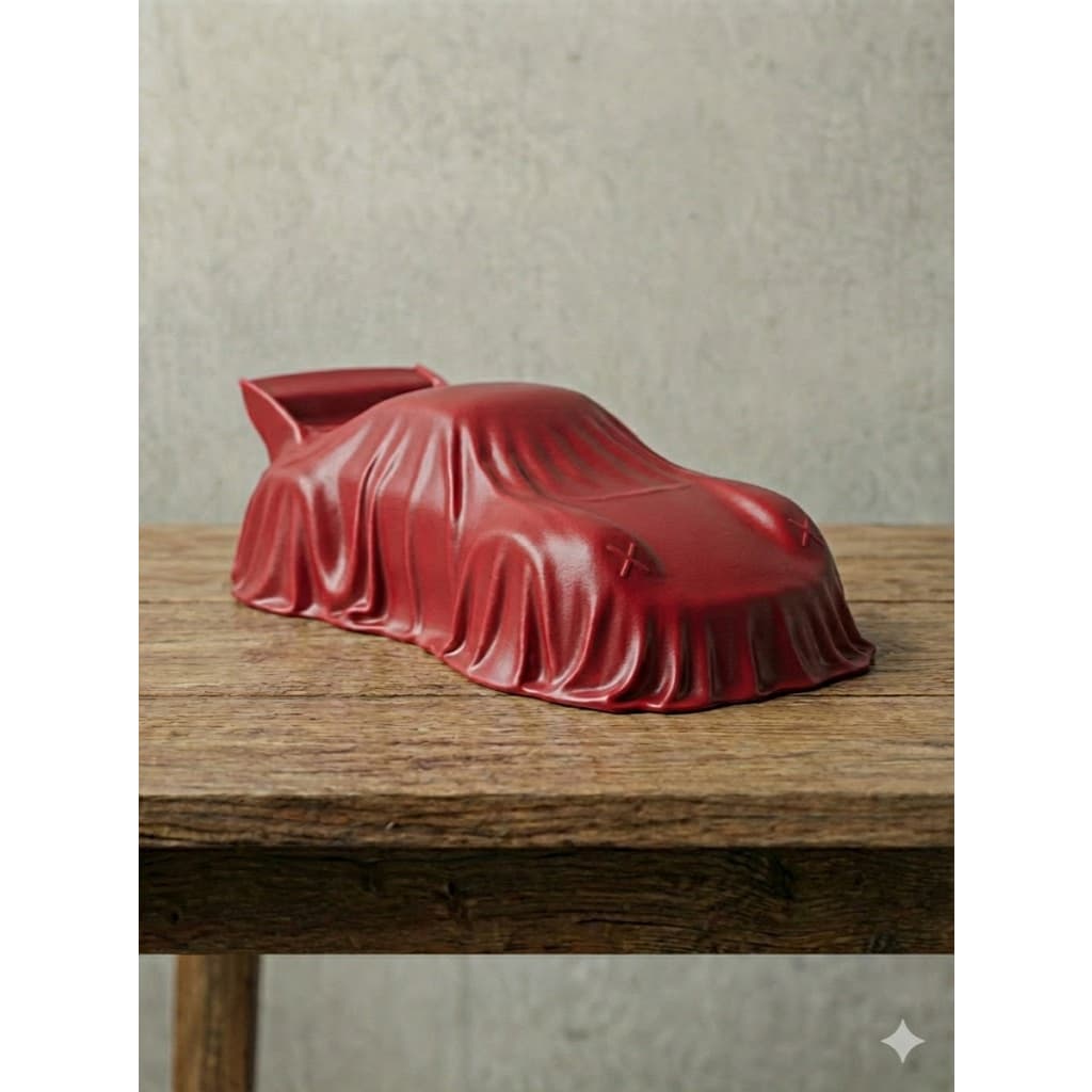 Miniatura Carro Decorativo Coberto | Peça Estilo Garagem | Enfeite Automotivo
