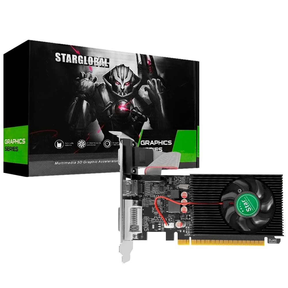 Placa de Vídeo Nvidia, GeForce GT730, 4GB GDDR3, HDMI - STAR