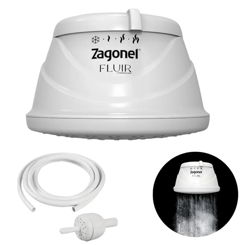 Ducha Eletrica 4T Fluir Super Potente 220V 6800W