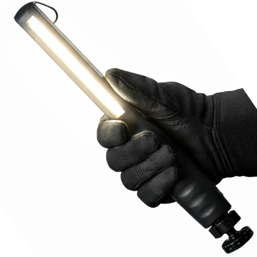 Lanterna De Inspeção Led Cob Recarregável Usb Oficina Mecânico Com Imã E Gancho Potente