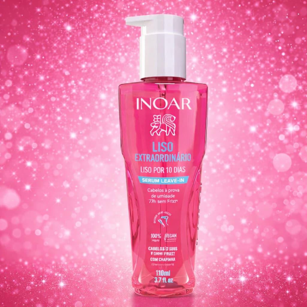 Inoar Liso Extraordinário Liso por 10 Dias Sérum Leave-in 110ml - Cabelos Lisos e com Frizz