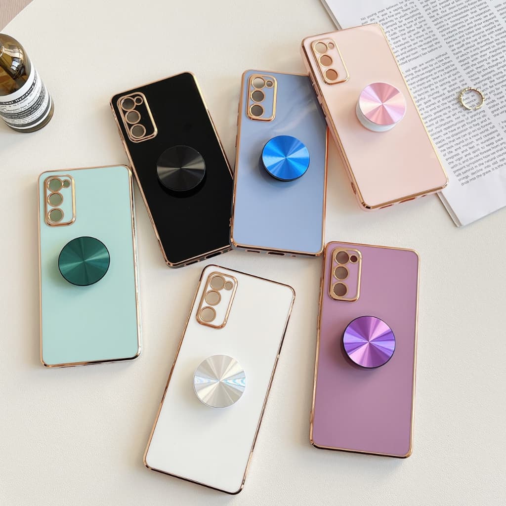 Capa Capinha Galaxy S26 S25 S24 FE PLUS ULTRA EDGE S23FE S21FE S20FE M55 M35 M15 F55 com Suporte Pop