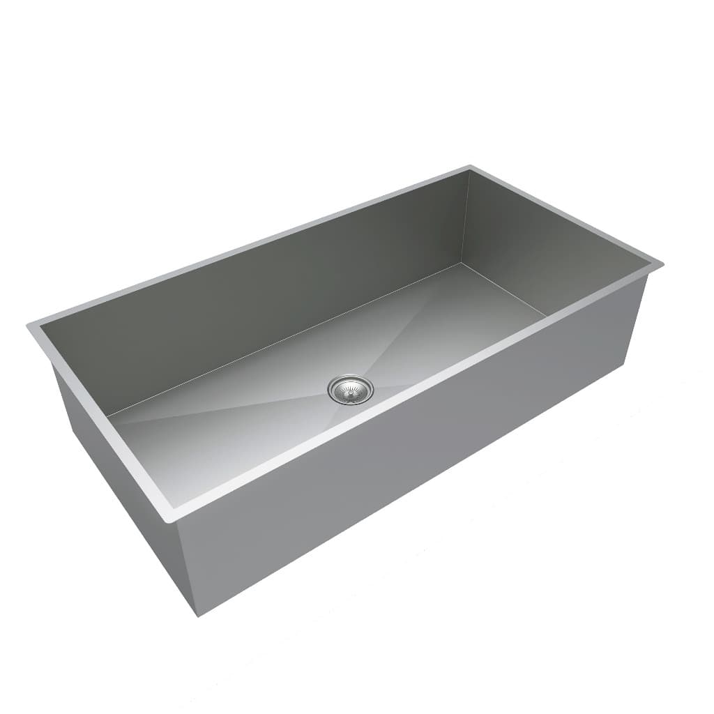 Cuba Inox 304 Pia Gourmet Cozinha 80x40cm com Acabamento Escovado