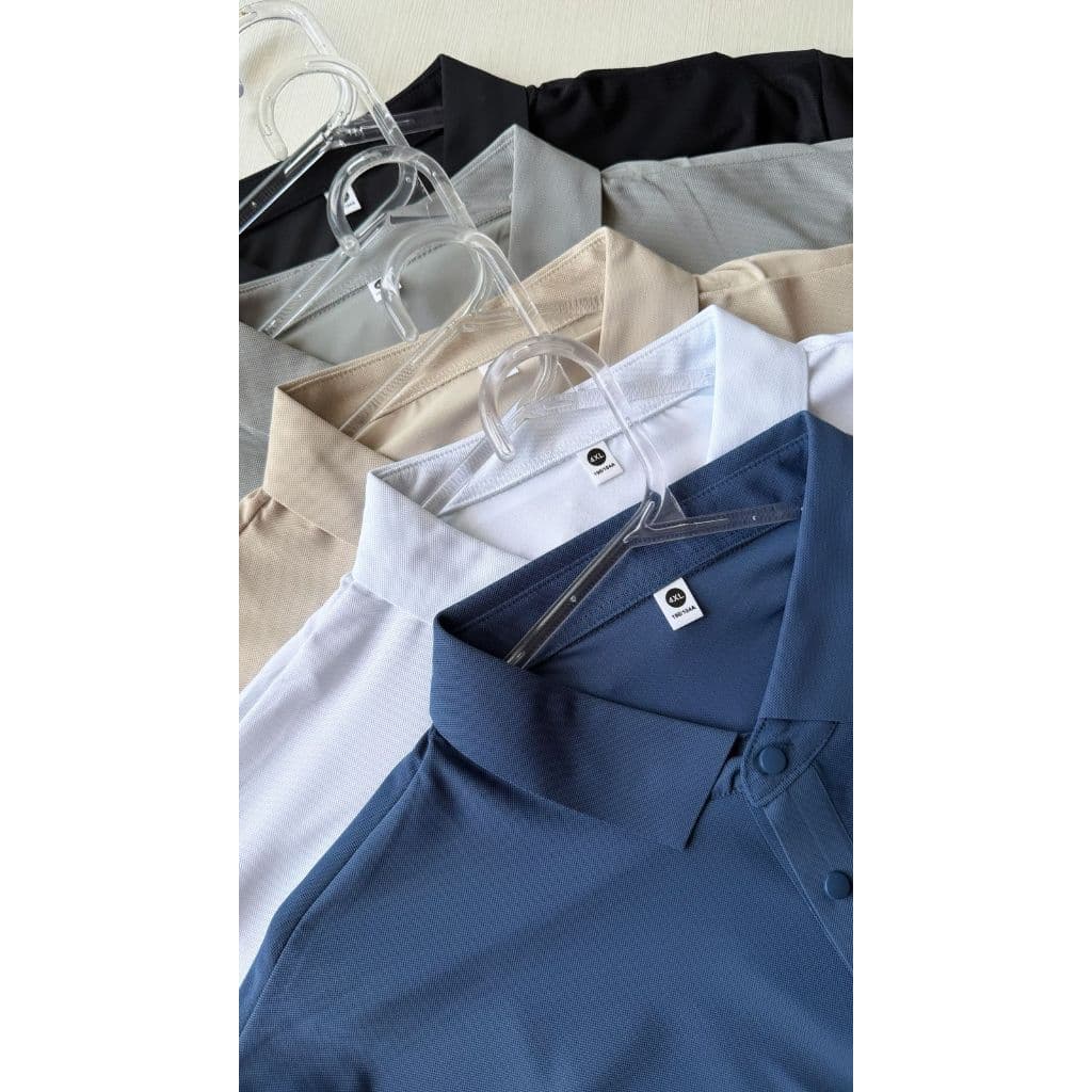 Camisa Polo Masculina Dry Fit Premium Tecido Gelado Corte Laser com Elastano