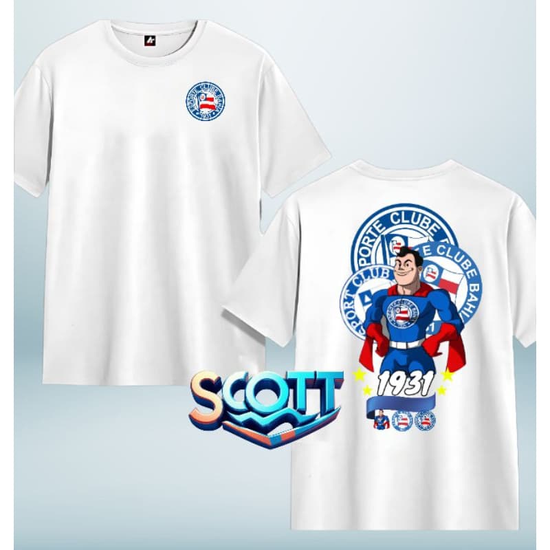 Camiseta básica torcedor do Bahia 100% algodão