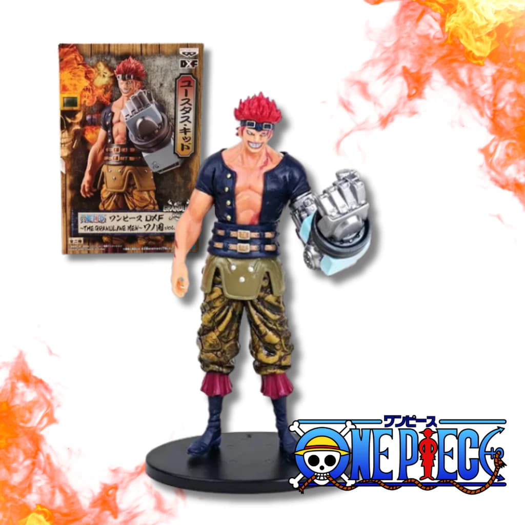 Figura de Ação Kid com caixa e base - One Piece - Eustass Kid