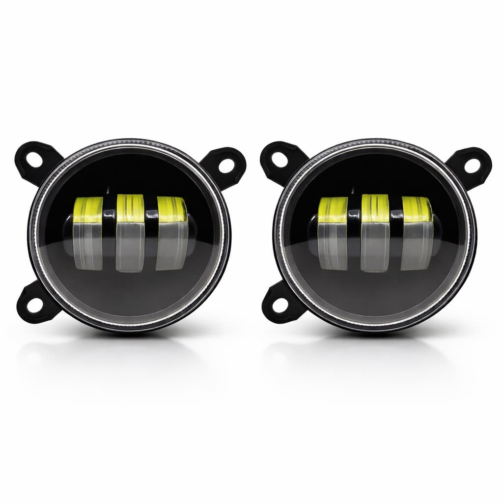 Farol Milha LED Embutido Projetor 6000K 5000Lm 40w Kit Gol G5 Saveiro Voyage Golf Polo Fox