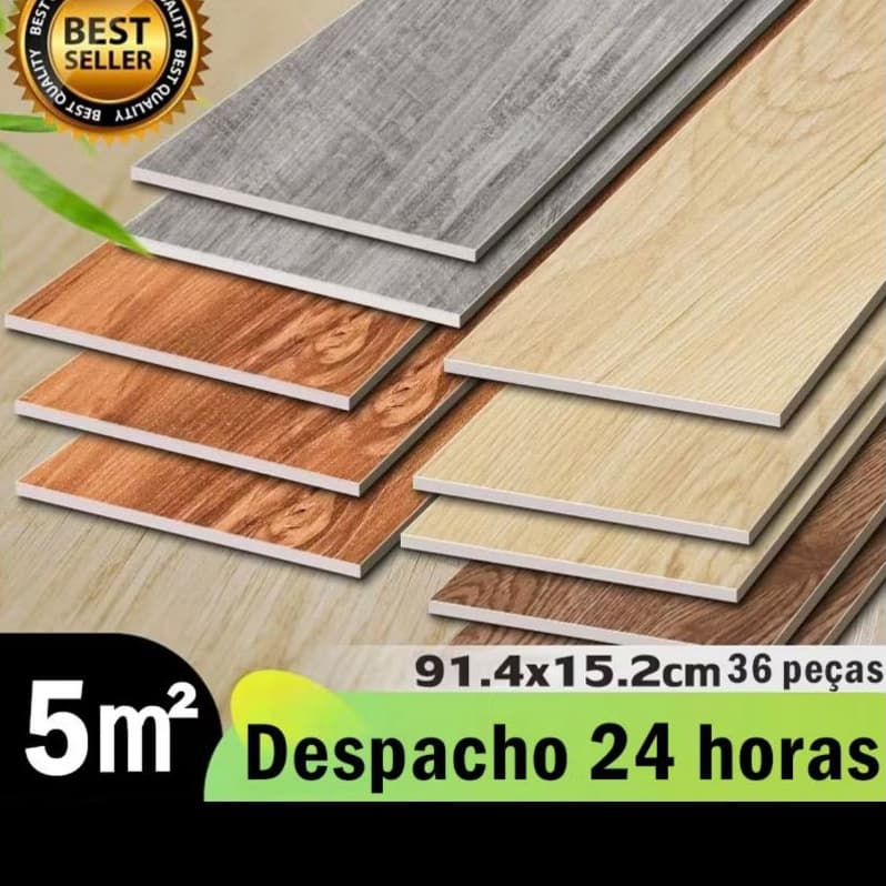 Adesivo 5㎡ Régua De Ajuste De Piso De Vinil Etiqueta Lavável De Madeira Autoadesiva 91cm x 15cm