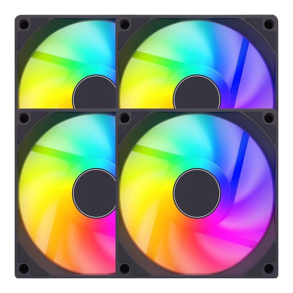 Kit 4 Cooler Fan 12cm 120mm Gabinete Gamer Pc Rgb