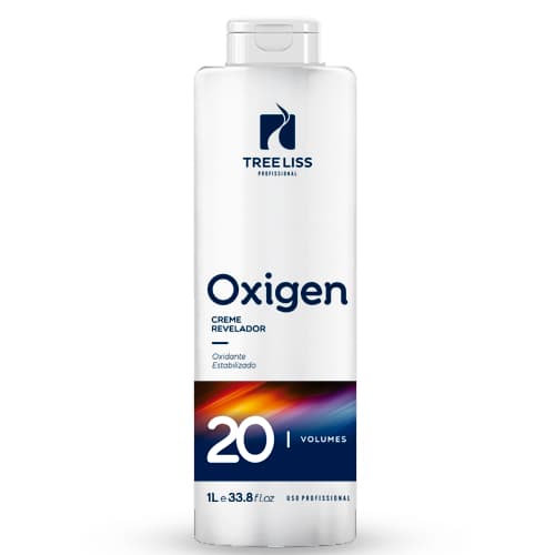 Água Oxigenada Emulsão Oxidante Creme Revelador 20 Volumes 1 litro Treeliss