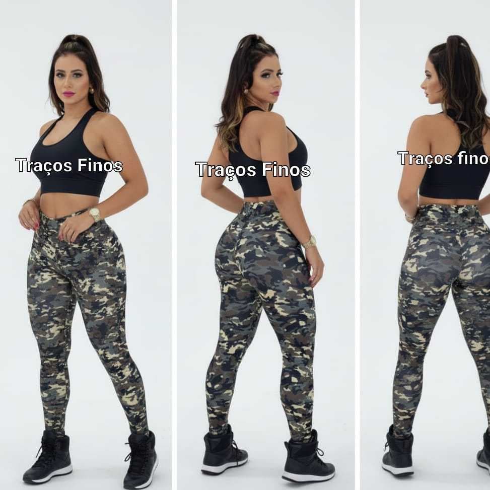 Legging camuflada exercito estampado verde
