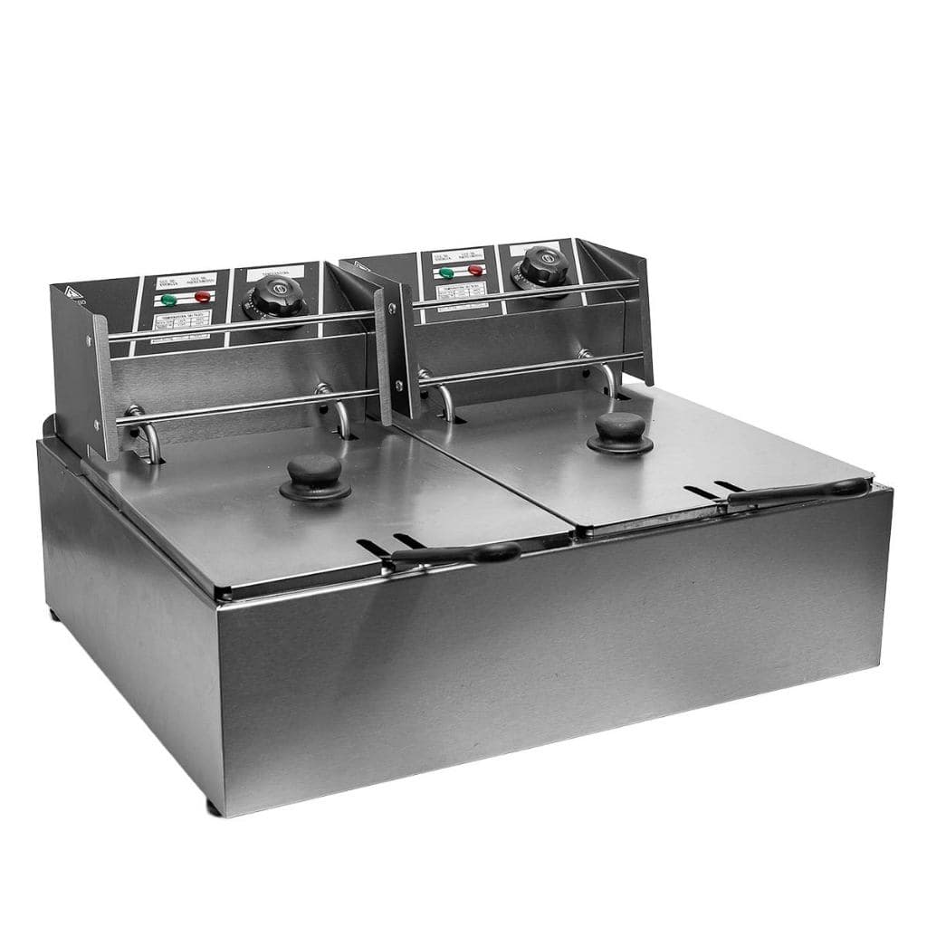 Fritadeira elétrica Profissional 2 Cubas 12 Litros 220v.