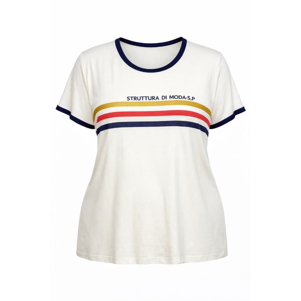 Camiseta t-shirt Feminina Plus Size longa em malha de viscose manga curta com estampa casual para mulheres tamanho grand