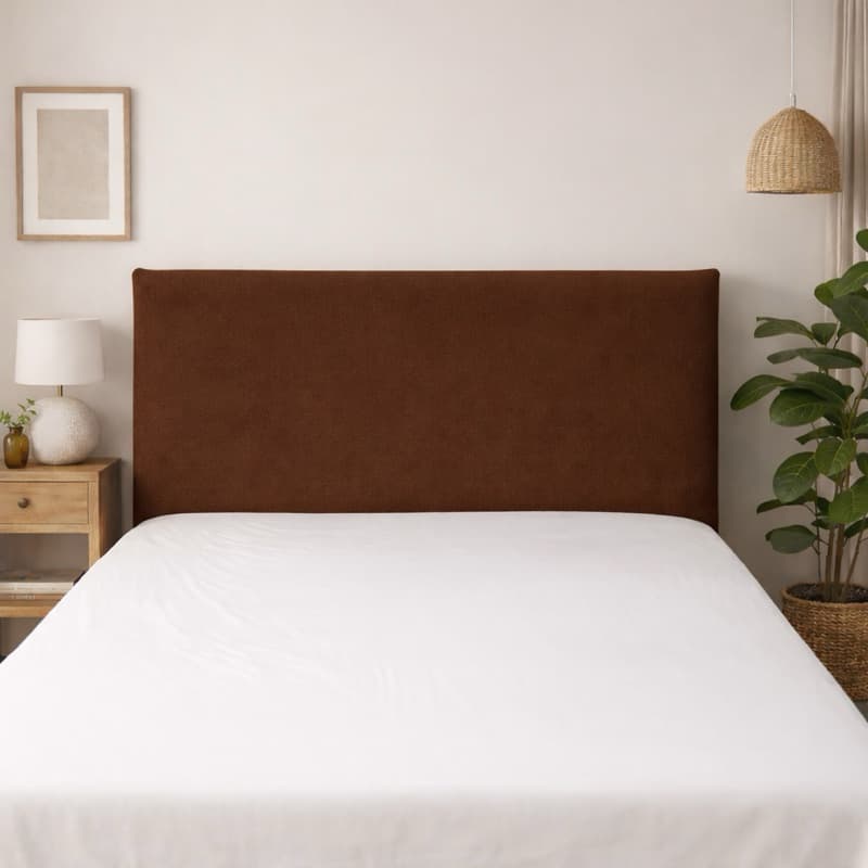Capa Para Cabeceira de Cama Tecido em Suede Cama Padrão Elegante