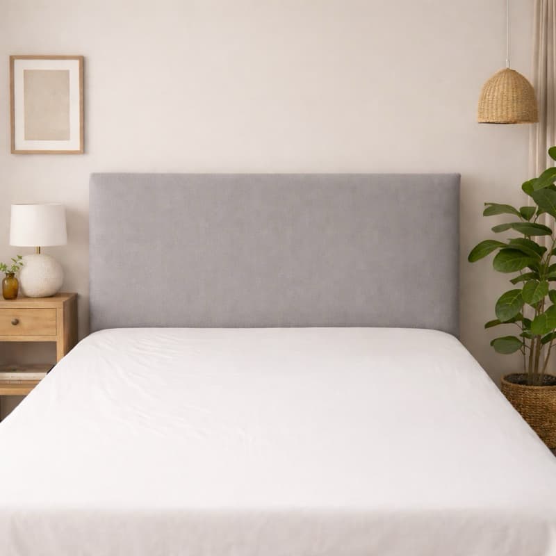 Capa de Cabeceira Tecido Suede Cama Padrão Decoração Toque Macio