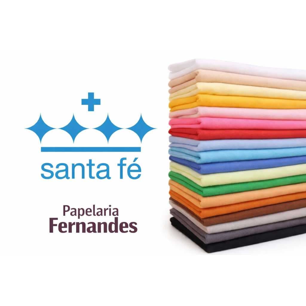 Feltro Santa Fé Artesanato Cores Liza 50x70 Unidade