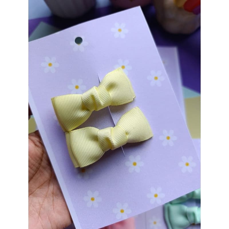 Mini lacinho em/presilhas bebê/lacinho bebê RN/mini laço candy color/trio de laços