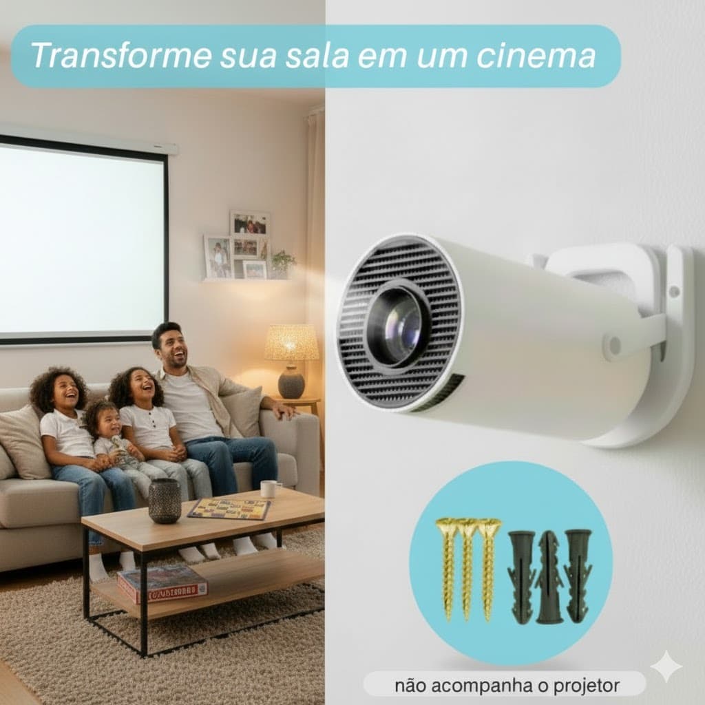 Suporte Para Projetor HY300PRO HY300 Fácil Instalação