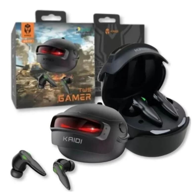 Fone de ouvido TWS GAMER KAIDI KD-777 Bluetooth V5.3