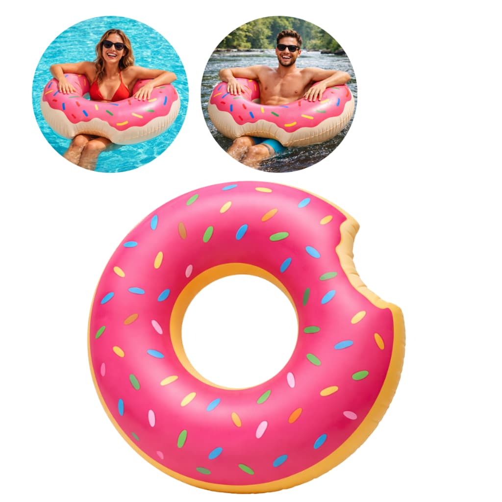 Boia Donuts Rosquinha Piscina Criança Adulto Grande 90cm Piscina Praia Calor Férias