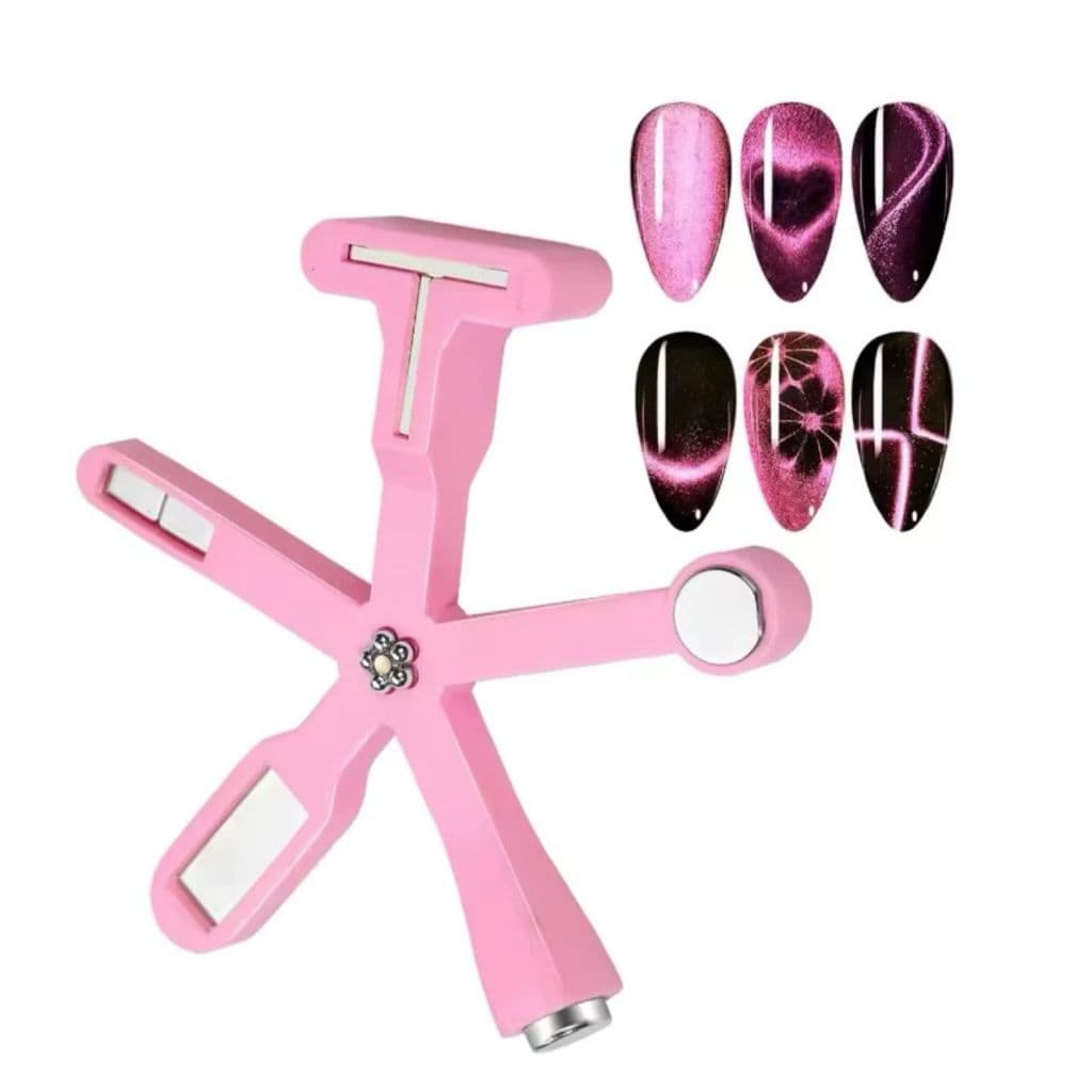 Ímã Magnético 6 em 1 para Esmalte em Gel Cat Eye Rosa