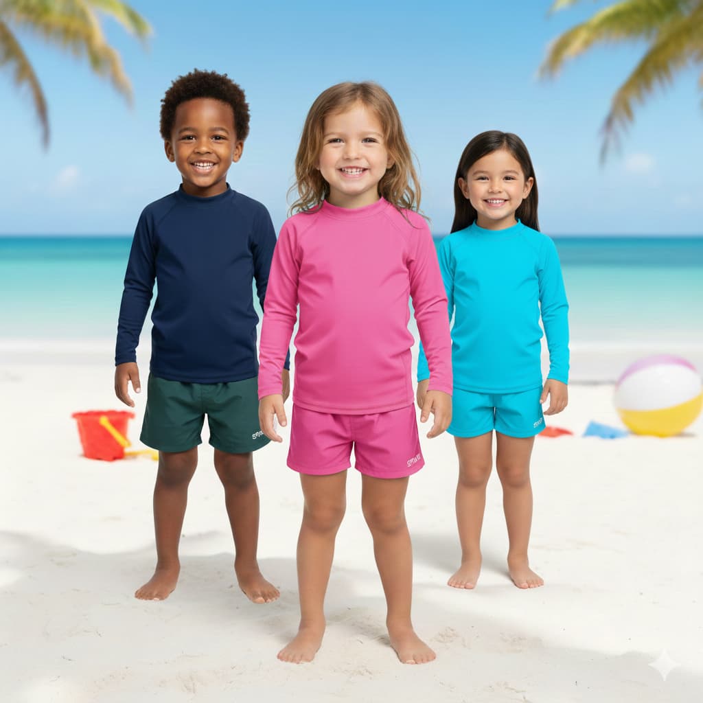 Camiseta Camisa Proteção UV Verão Infantil 1 ao 12 Praia Varias Estampas