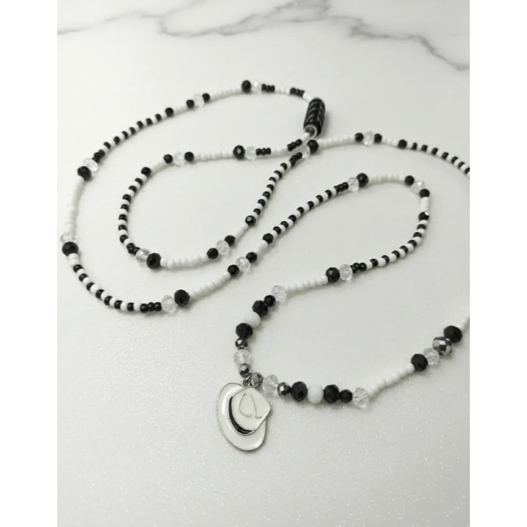 Guia Malandro Cristal Umbanda Candomblé  Preto