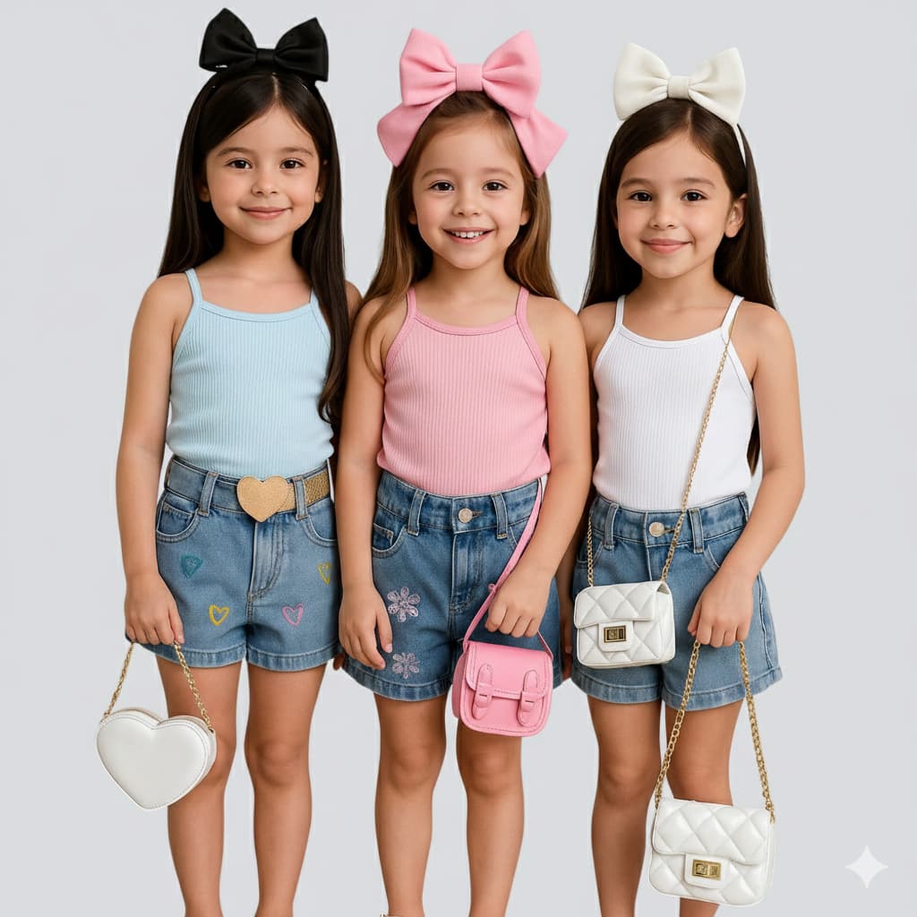 Blusa Alça Fina Infantil Menina Canelado Premium Lisa Basica