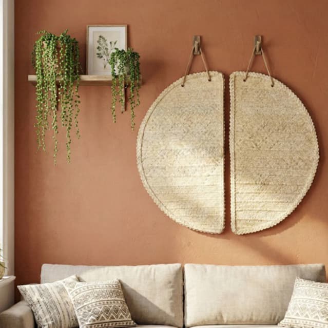 Tapete Lua em Palha Carnaúba Artesanato Sustentável para Sala e Decoração