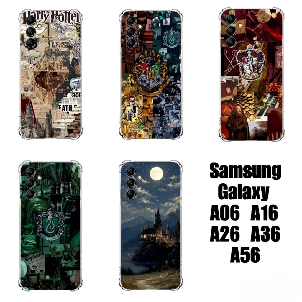 Capinhas TPU Cases Capas de Celular Samsung Galaxy A06 A16 A26 A36 A56 Inspiradas Harry Potter