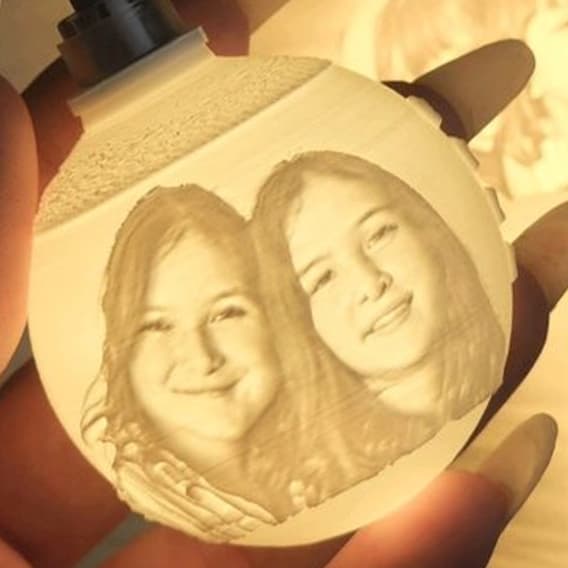 Esferas Personalizadas com Foto – Presente Criativo para família, casais, namorados e Decoração de Árvore Natal