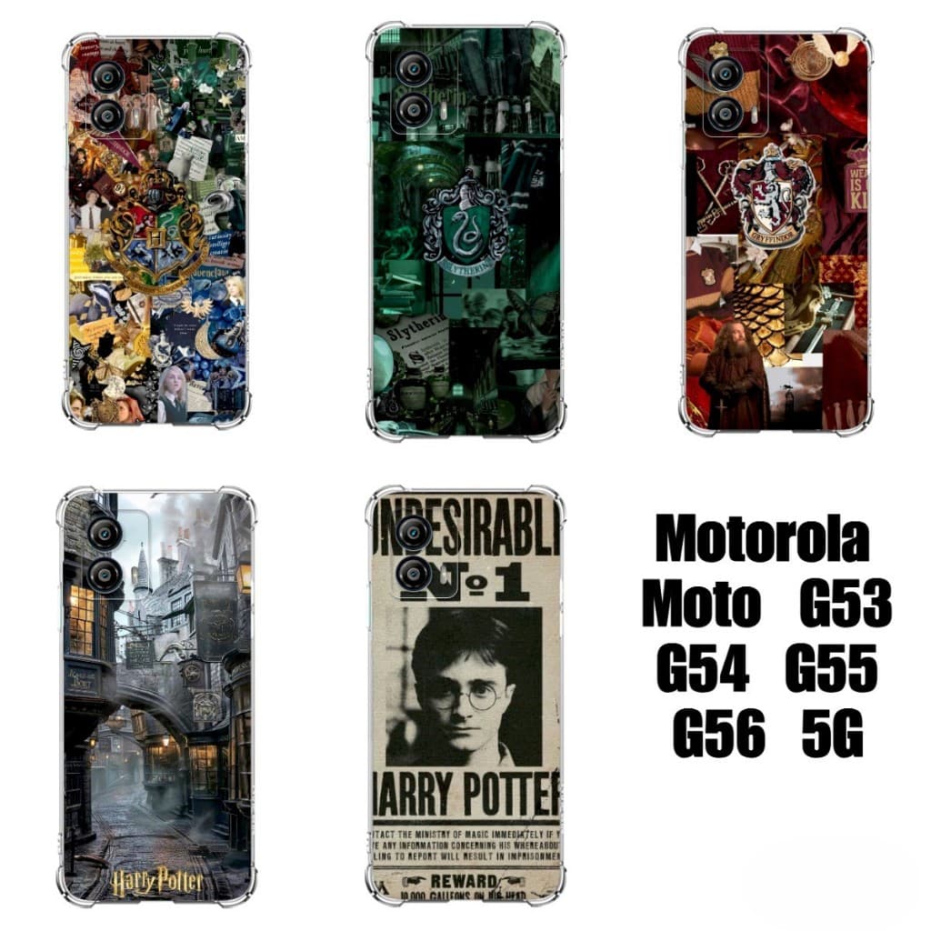 Capinhas TPU Cases Capas De Celular Motorola Moto G53 G54 G55 G56 Inspiradas Harry Potter