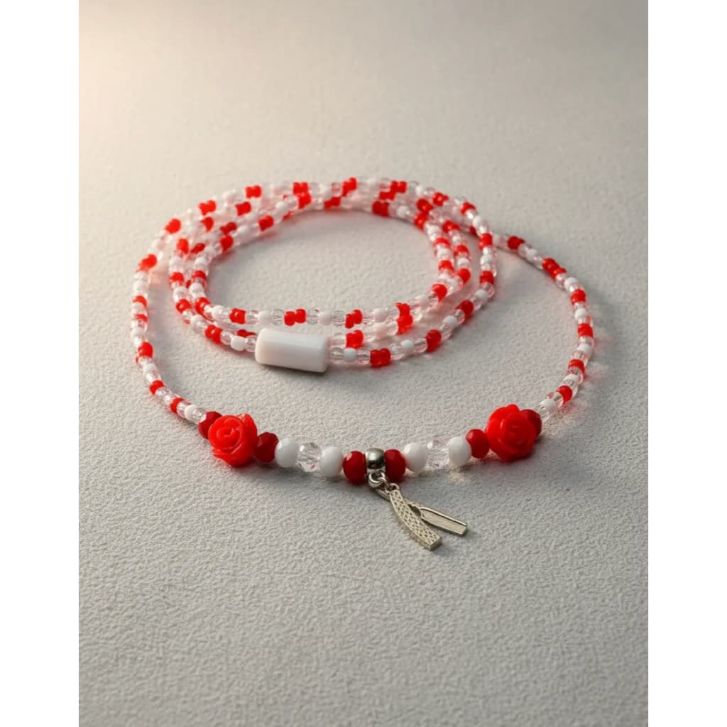 Guia De Proteção Maria Navalha Umbanda 60 Cm (em Cordonê) Vermelho