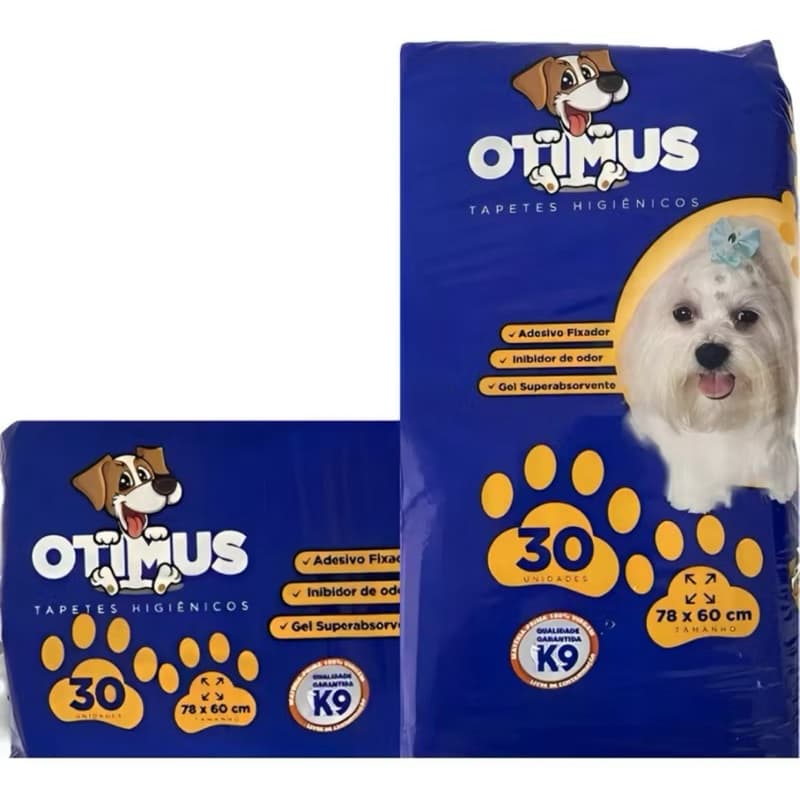 Tapete Higiênico Pet Otimus K9 78 X 60 um pacote