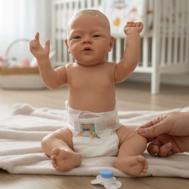 Bebê Reborn menino corpo inteiro siliconado vinil molinho