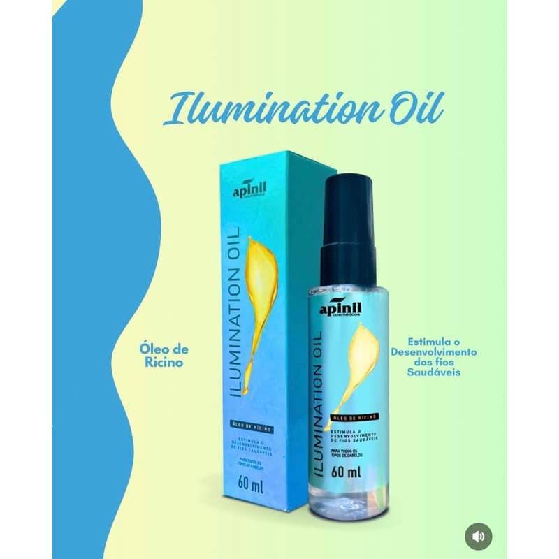 Óleo Reparador Ilumintion óleo de rícino 60ml