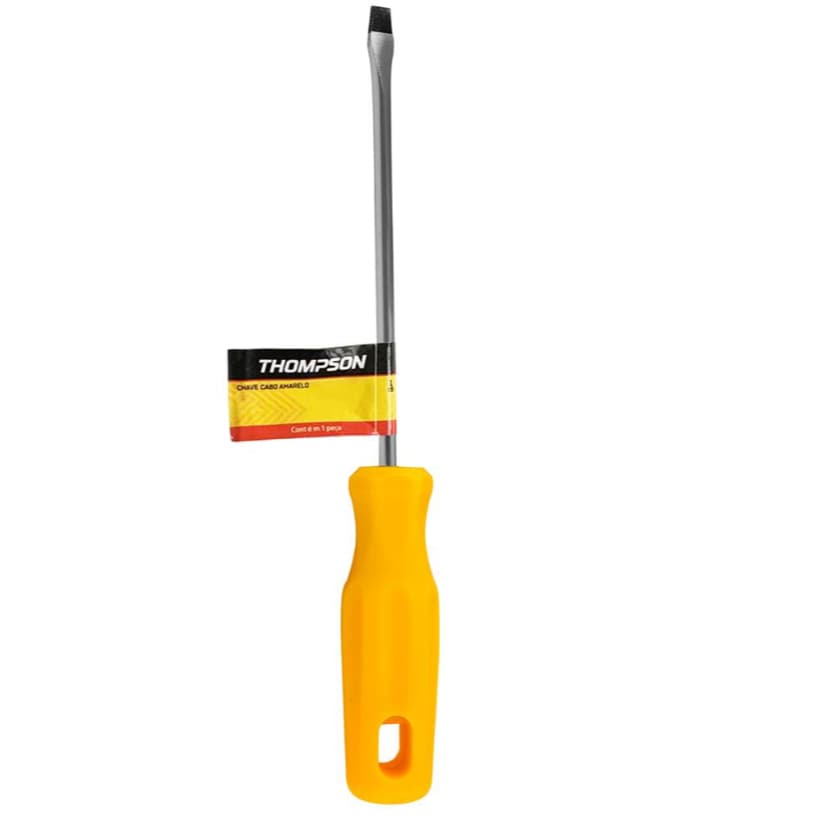 Chave de Fenda Philips Thompson Profissional 1/4x6" (6x150mm) Cabo Anatômico - Aço Cromo Vanádio Reforçada - Original