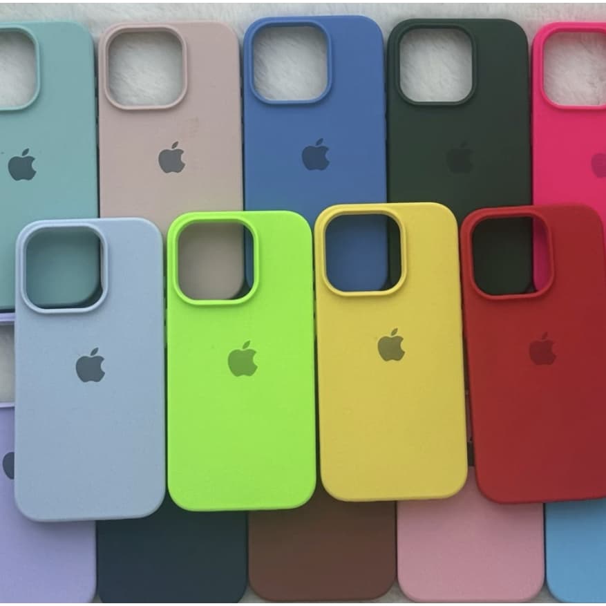 Capa Capinha Case Iphone 15 iphone 15pro iphone 15promax 16 16E 16 PRO 16 PROMAX Silicone Várias Cores